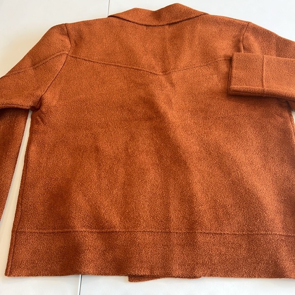 Magaschoni Orange Pea Coat Double-Breasted - large, - Picture 9 of 9